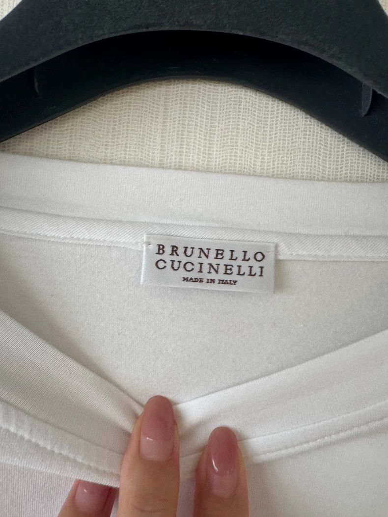 Brunello Cucinelli Brunello Cucinelli Short Sleeve Cotton T-Shirt Size US S / EU 44-46 / 1 - 6 Thumbnail