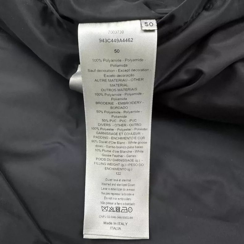 Dior DIOR Black Logo Puffer Jacket Size 50 Size US L / EU 52-54 / 3 - 4 Thumbnail