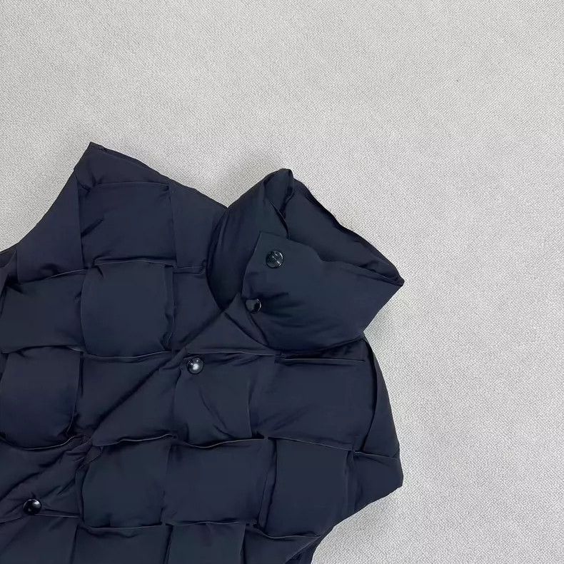 Bottega Veneta Bottega Veneta Black Woven Down Vest Size S Size US S / EU 44-46 / 1 - 3 Thumbnail