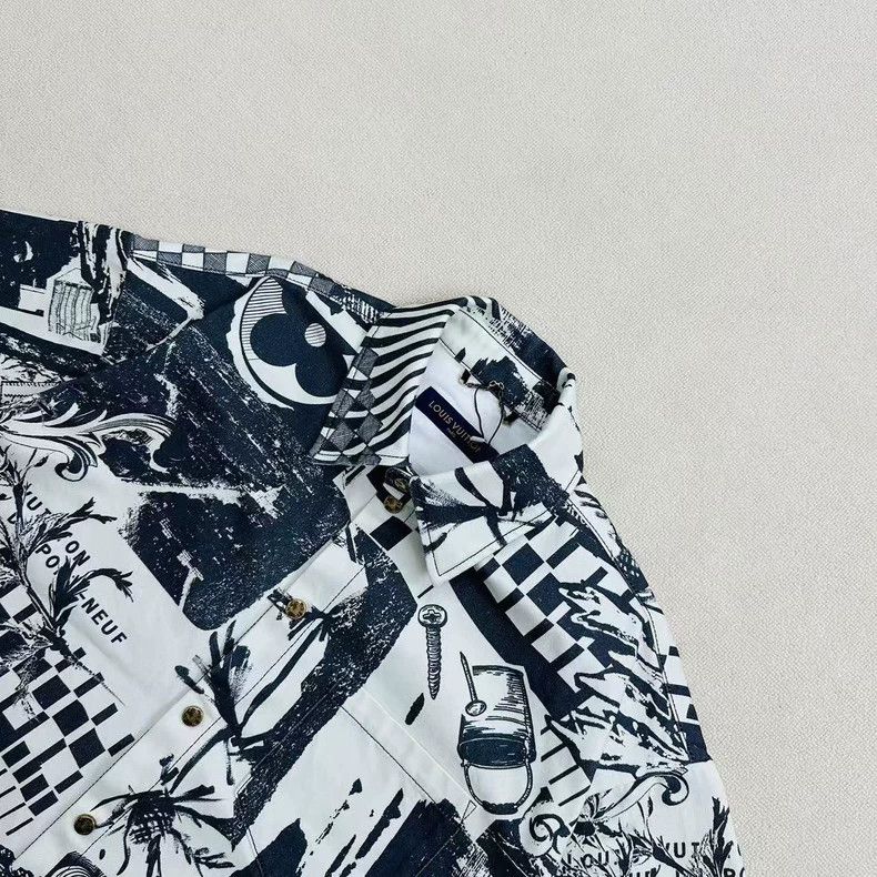 Louis Vuitton Louis Vuitton Comic Print Short Sleeve Shirt Size US XS / EU 42 / 0 - 2 Thumbnail