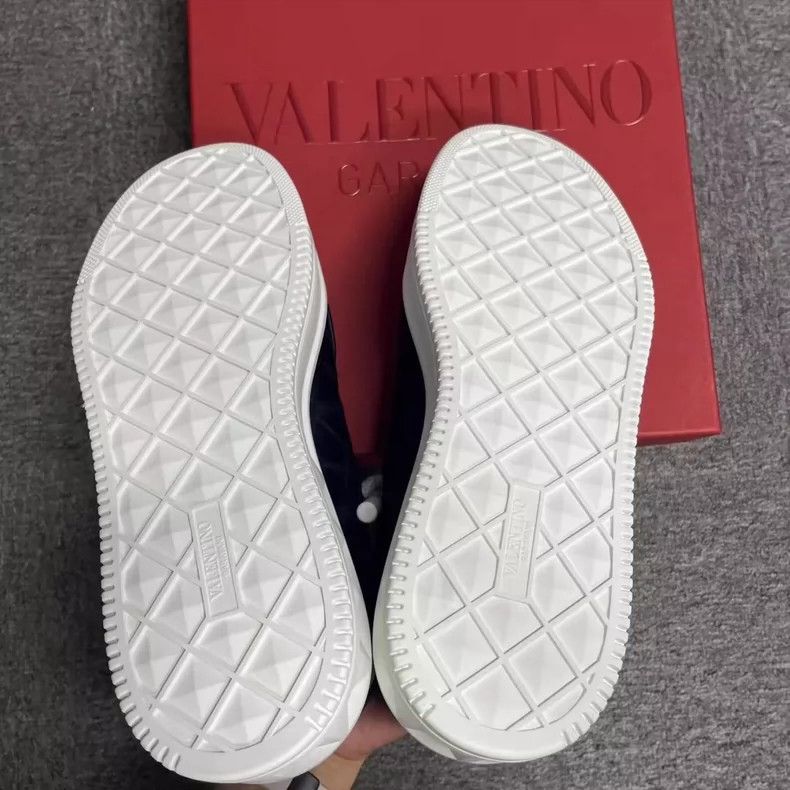 Valentino Valentino Low-Top Leather Sneakers in Dark Blue Size US 9 / EU 42 - 5 Thumbnail