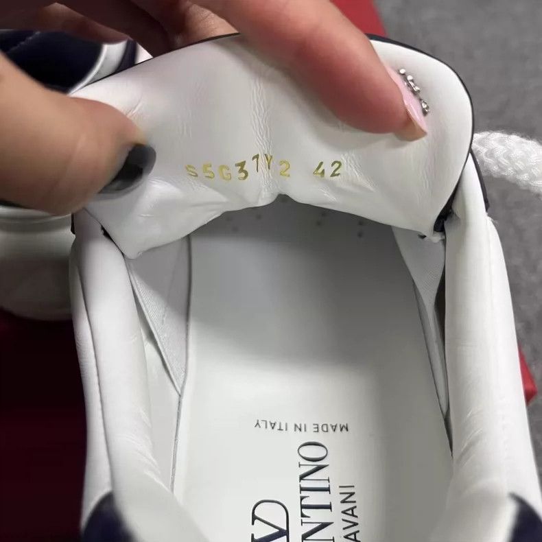 Valentino Valentino Low-Top Leather Sneakers in Dark Blue Size US 9 / EU 42 - 4 Thumbnail