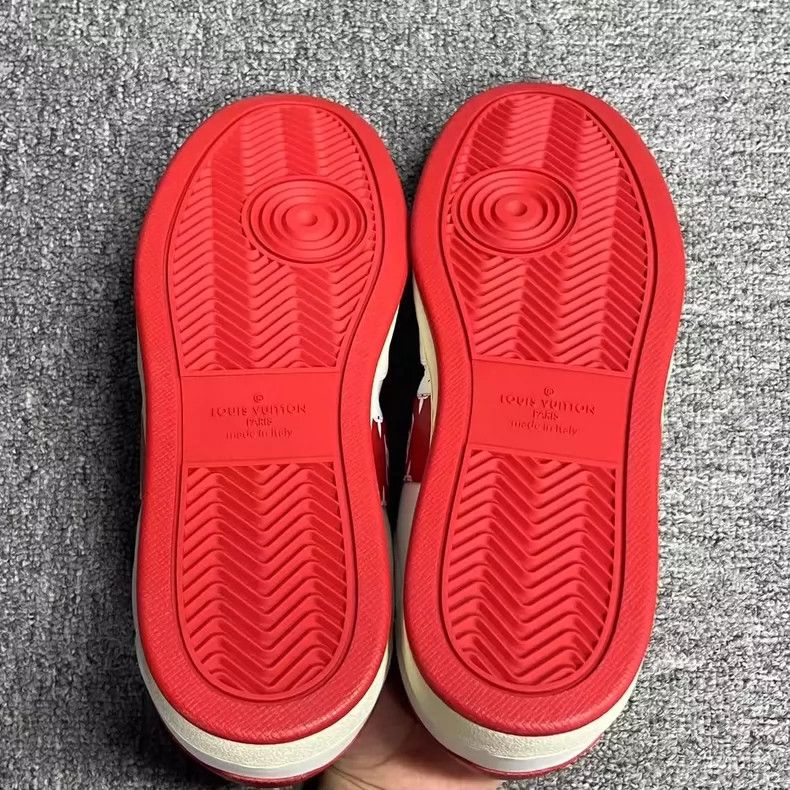 Louis Vuitton Louis Vuitton Red and White Low-top Sneakers Size US 6.5 / EU 39-40 - 6 Thumbnail