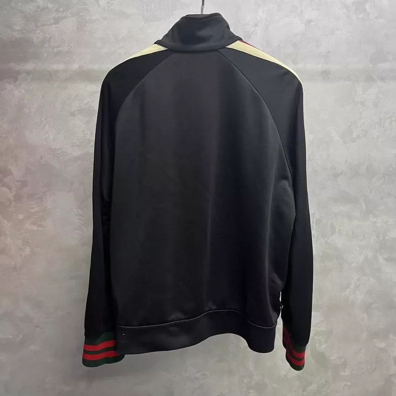 Gucci Gucci Black Striped Zipper Jacket Size L Size US L / EU 52-54 / 3 - 2 Thumbnail