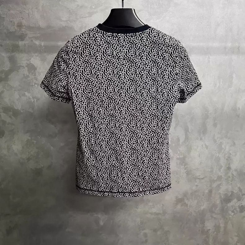 Hermes Hermes Black-Blue Pattern Short Sleeve T-Shirt Size US M / EU 48-50 / 2 - 2 Thumbnail