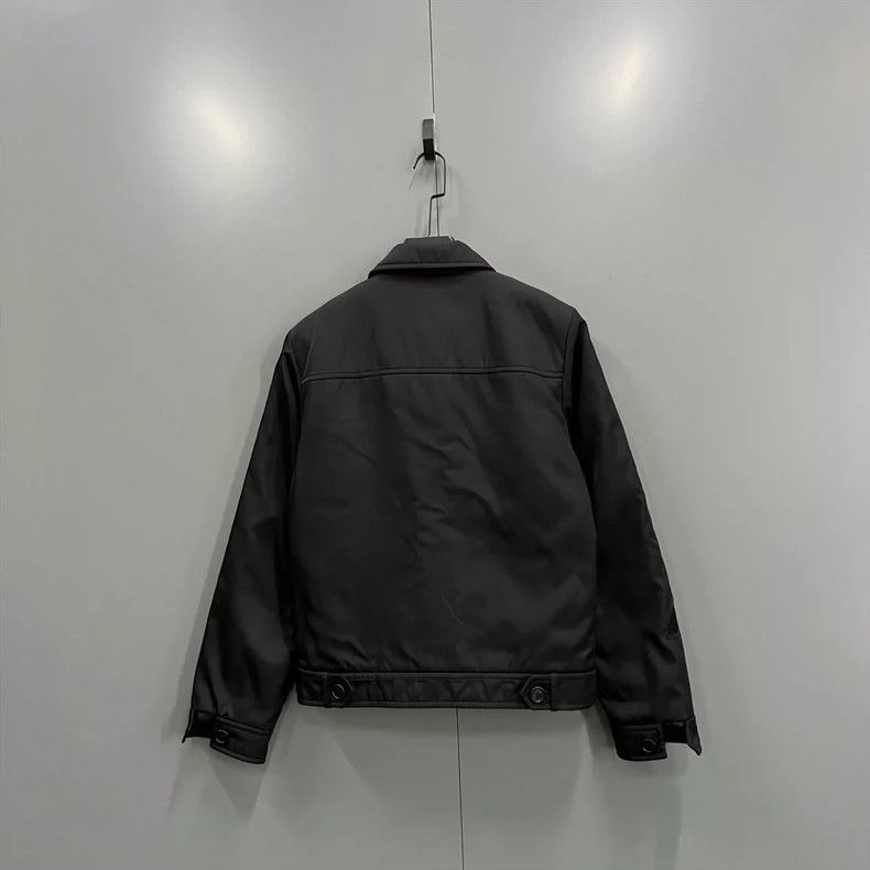 Prada PRADA Black Collar Zip Jacket Size 46 Size US M / EU 48-50 / 2 - 2 Thumbnail