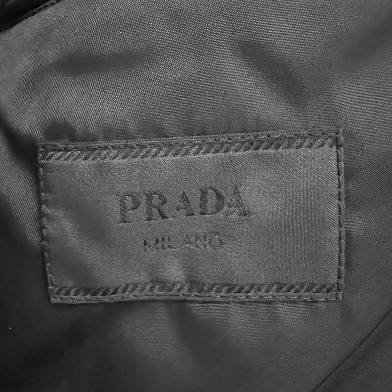 Prada PRADA Black Collar Zip Jacket Size 46 Size US M / EU 48-50 / 2 - 3 Thumbnail