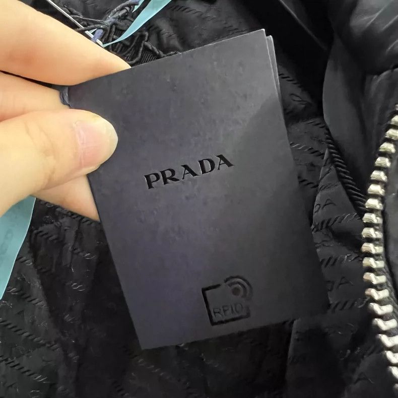 Prada PRADA Black Collar Zip Jacket Size 46 Size US M / EU 48-50 / 2 - 4 Thumbnail