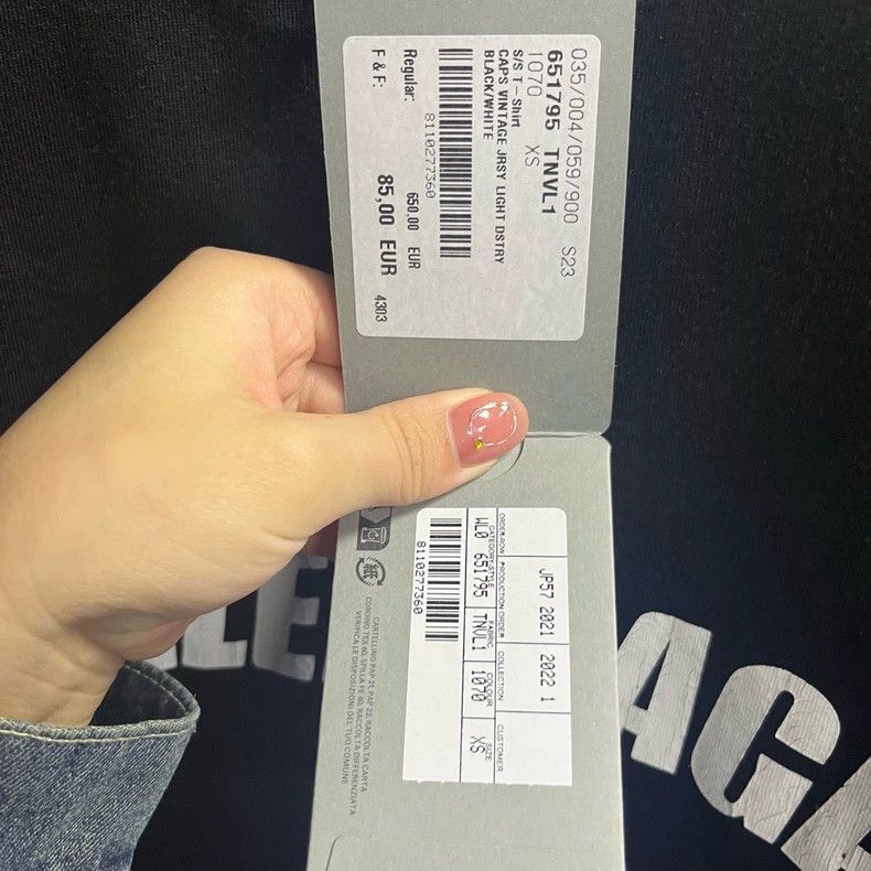 Balenciaga Balenciaga Black Logo Short Sleeve T-Shirt Size US XS / EU 42 / 0 - 3 Thumbnail