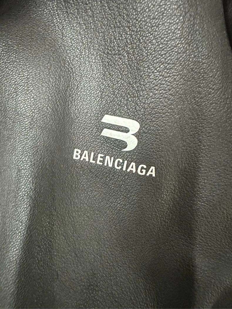 Balenciaga Balenciaga Black Hooded Leather Blouson Jacket Size US L / EU 52-54 / 3 - 5 Thumbnail