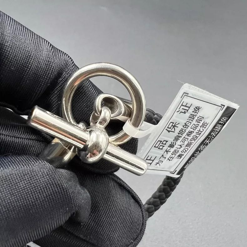 Hermes HERMES Black Buckle Bracelet with Box Size ONE SIZE - 4 Thumbnail