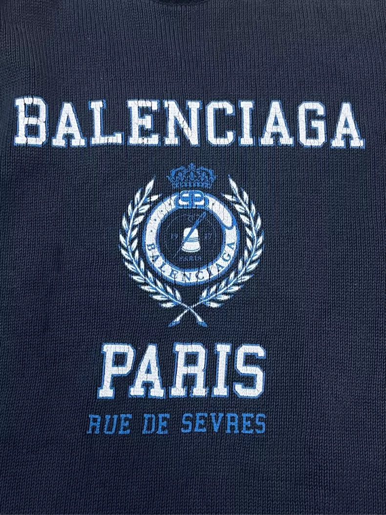 Balenciaga Balenciaga SS22 Logo Round Neck Sweater Size US S / EU 44-46 / 1 - 2 Thumbnail