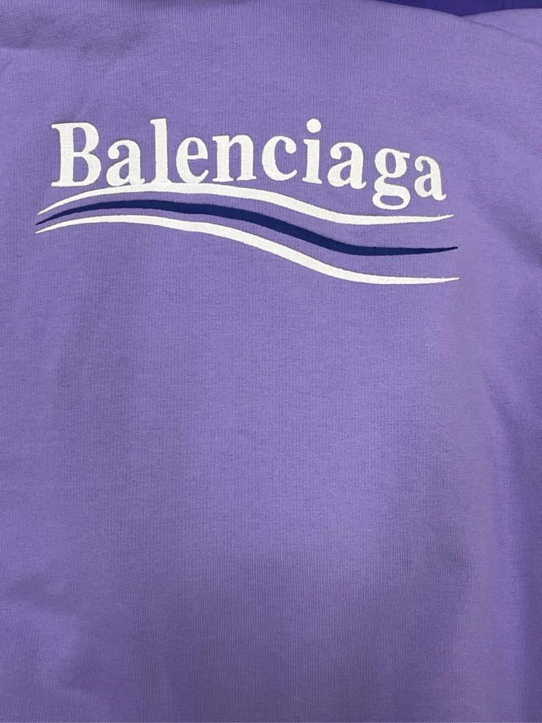 Balenciaga Balenciaga Logo Embroidered Hooded Sweatshirt Size US L / EU 52-54 / 3 - 4 Thumbnail