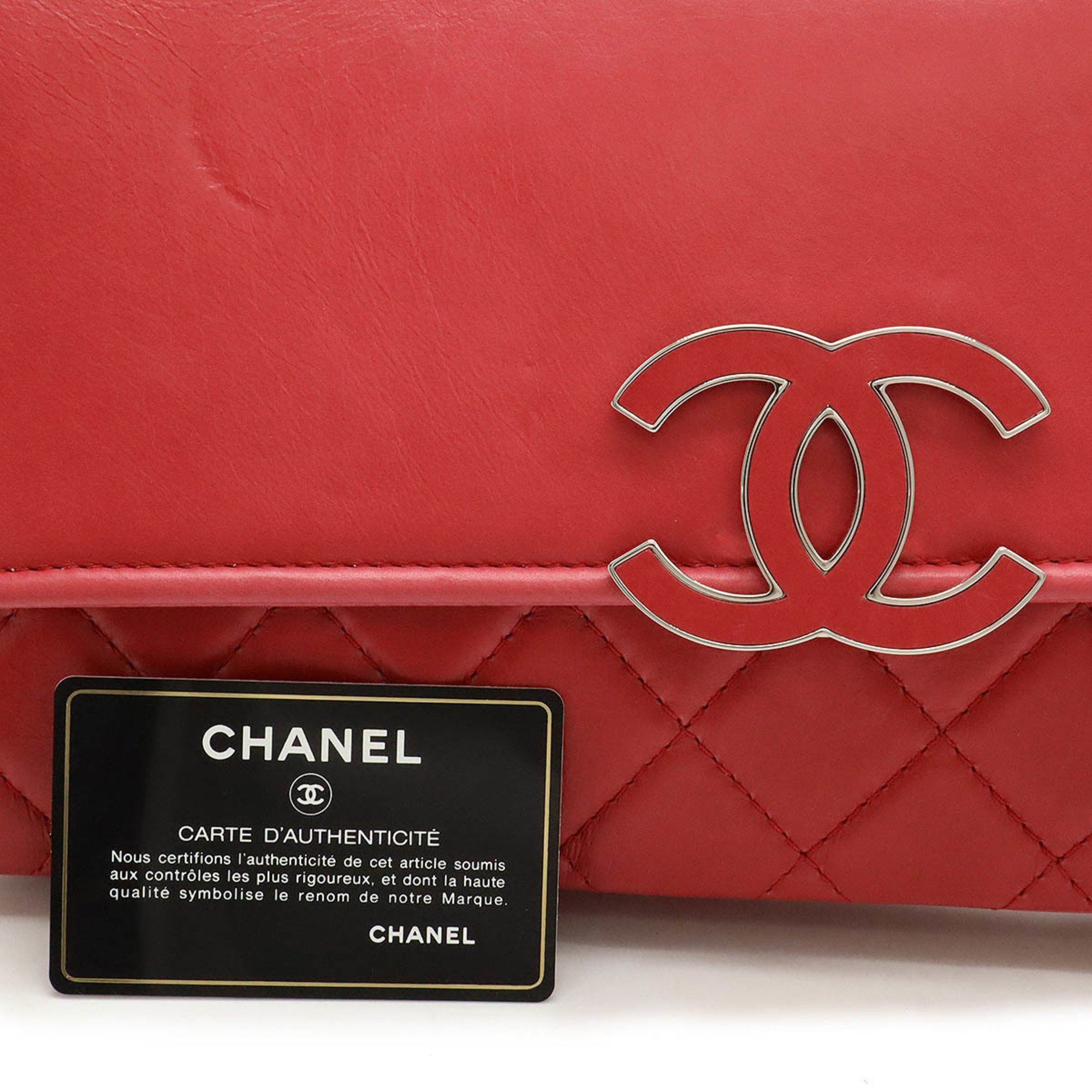 Chanel CHANEL Hamptons Coco Mark Chain Shoulder Bag Lambskin Leather Pink Size ONE SIZE - 9 Thumbnail