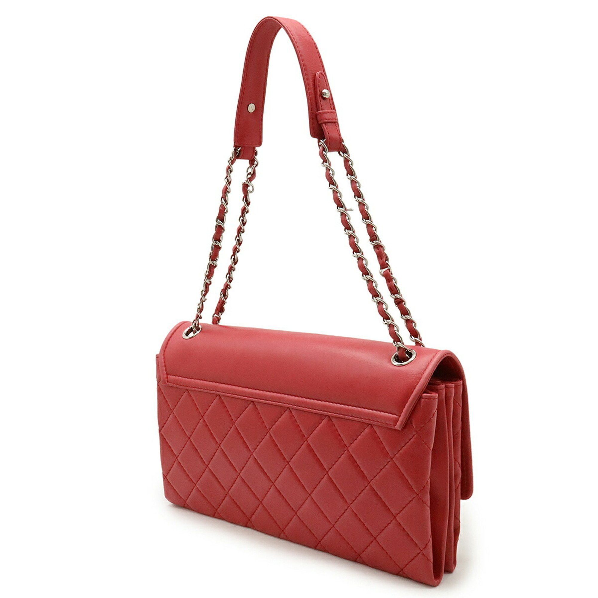 Chanel CHANEL Hamptons Coco Mark Chain Shoulder Bag Lambskin Leather Pink Size ONE SIZE - 3 Thumbnail