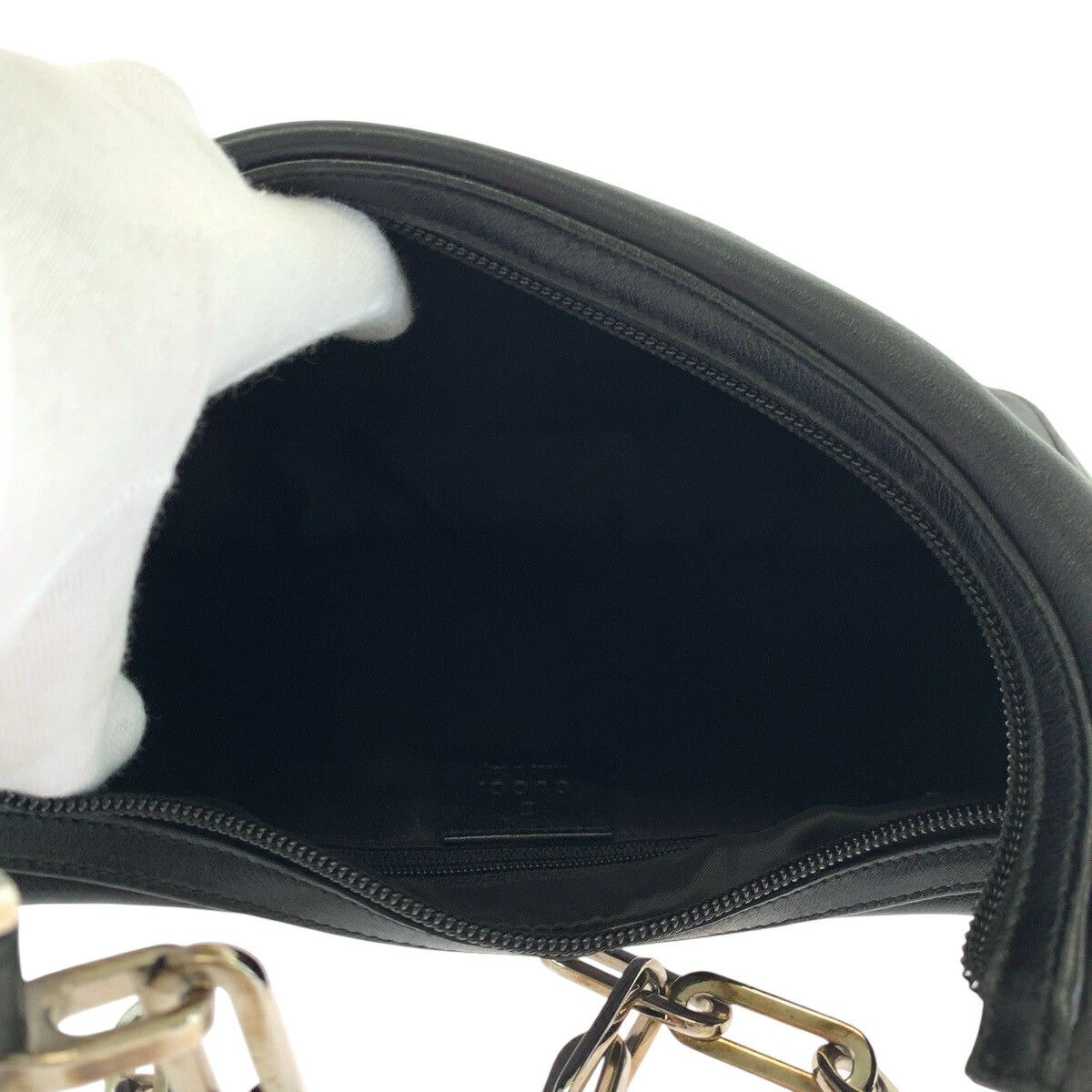 Gucci Gucci Gucci Hobo Leather Chain Shoulder Bag Leather Shoulder Bag 0013873 DUTY FREE for USA Size ONE SIZE - 9 Thumbnail