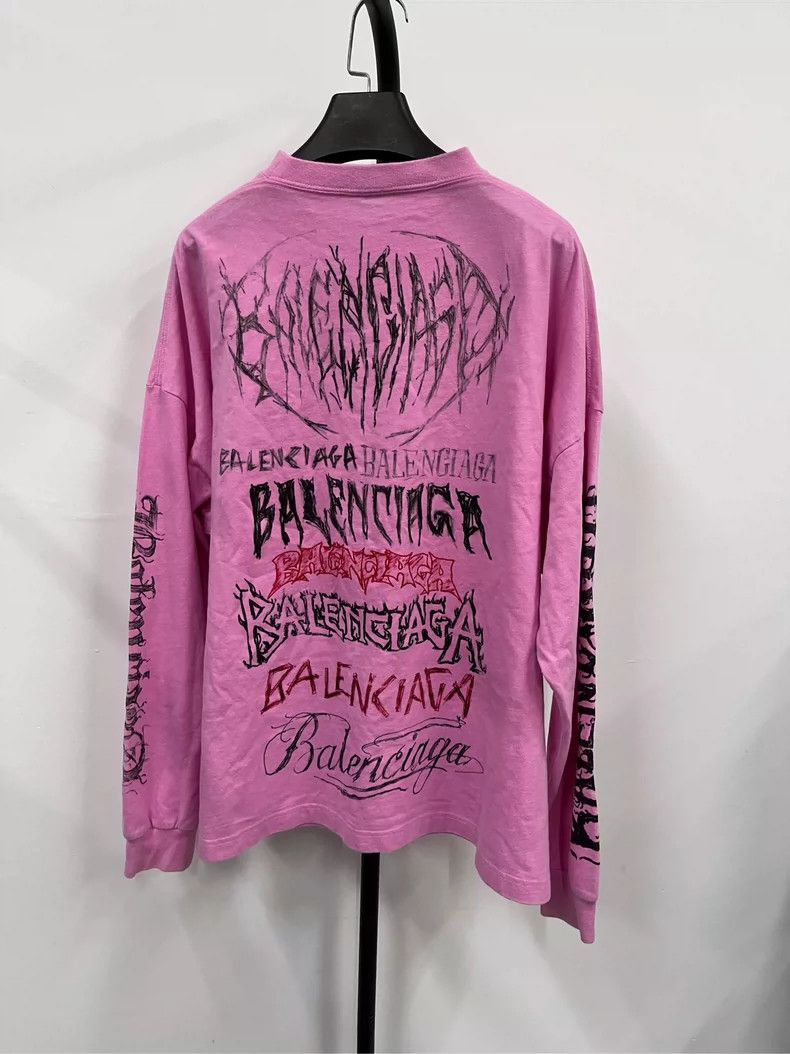 Balenciaga Balenciaga Dragon Print Long Sleeve T-Shirt Size US S / EU 44-46 / 1 - 2 Thumbnail