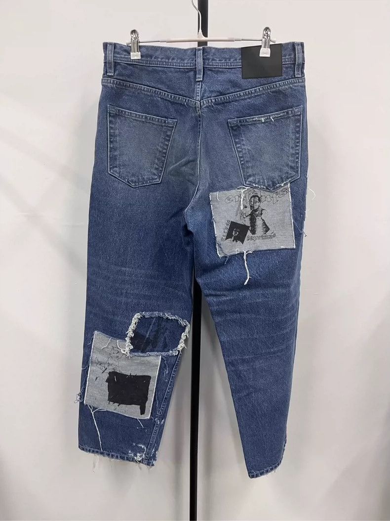 Enfants Riches Deprimes Enfants Riches Deprimes Denim Pants with Patches Size US 31 - 4 Thumbnail
