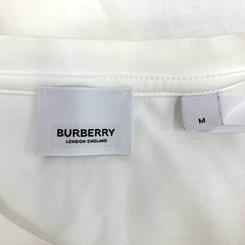 Burberry Burberry White Pocket Check Cotton T-Shirt Size US M / EU 48-50 / 2 - 5 Thumbnail