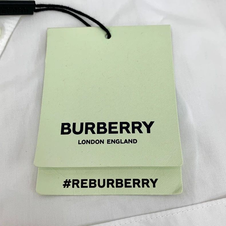 Burberry Burberry Logo Cotton Long Sleeve Shirt Size US M / EU 48-50 / 2 - 7 Thumbnail