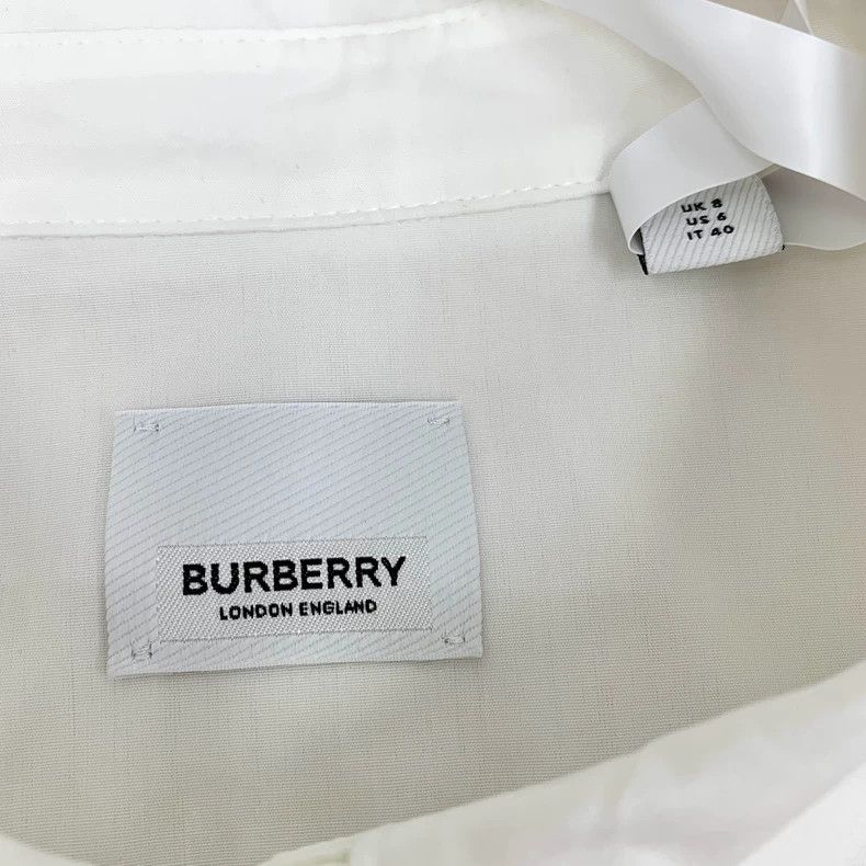 Burberry Burberry Logo Cotton Long Sleeve Shirt Size US M / EU 48-50 / 2 - 5 Thumbnail