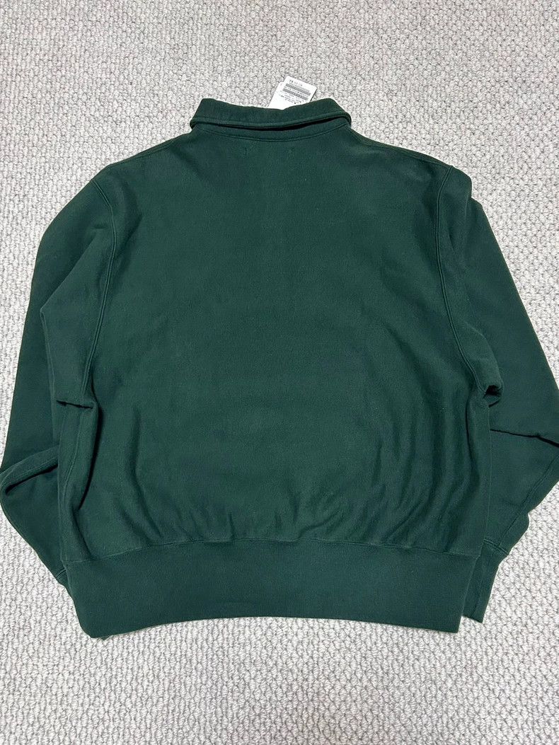 Japanese Brand Stylish Green Polo Sweatshirt with Button Closure Size US M / EU 48-50 / 2 - 3 Thumbnail