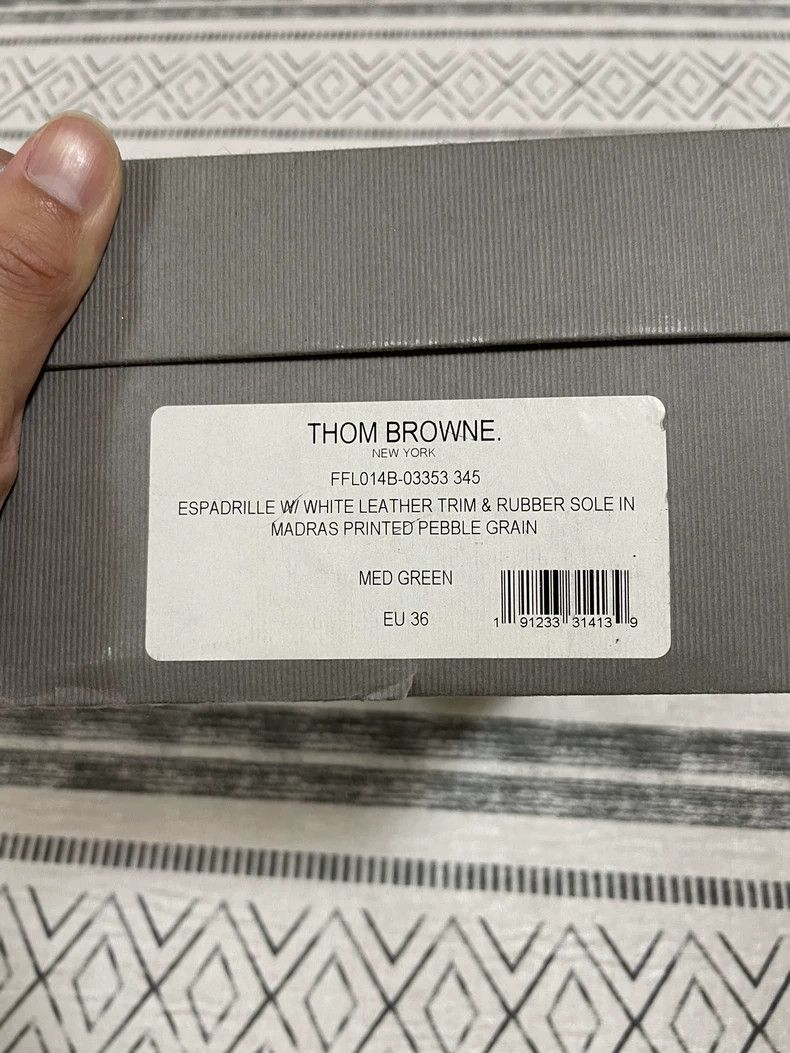 Thom Browne Thom Browne Summer Slip-On Shoes Green Plaid Size US 5.5 / EU 38 - 4 Thumbnail