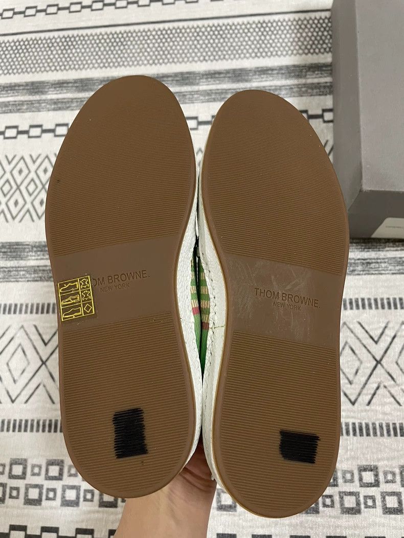 Thom Browne Thom Browne Summer Slip-On Shoes Green Plaid Size US 5.5 / EU 38 - 3 Thumbnail