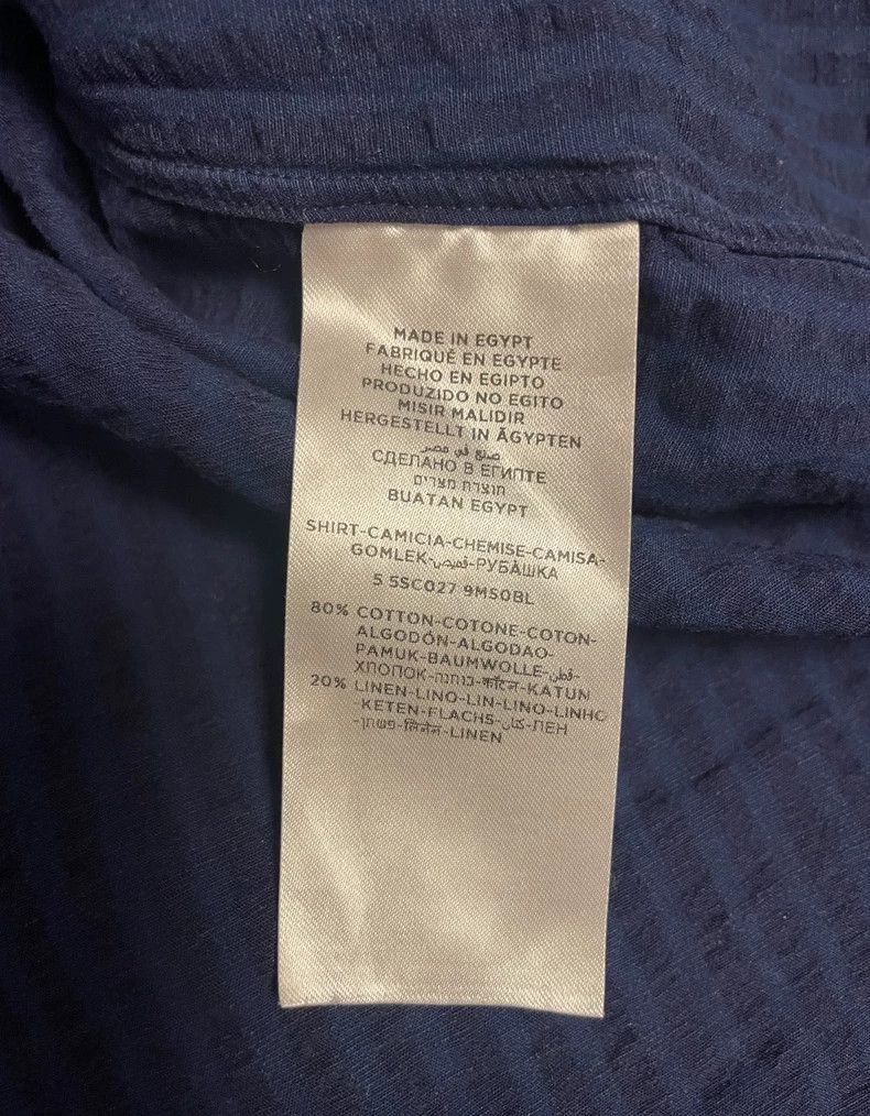 Ermenegildo Zegna Ermenegildo Zegna Long Sleeve Linen Shirt Size US M / EU 48-50 / 2 - 8 Thumbnail