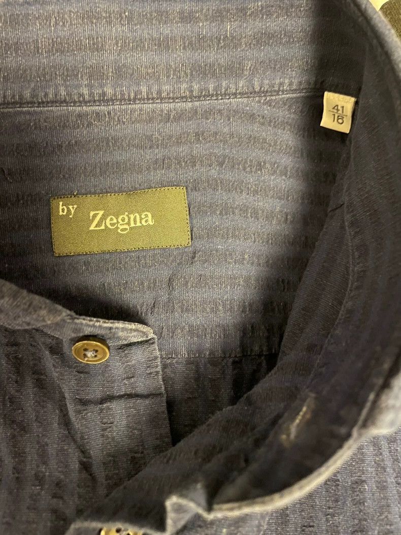 Ermenegildo Zegna Ermenegildo Zegna Long Sleeve Linen Shirt Size US M / EU 48-50 / 2 - 7 Thumbnail