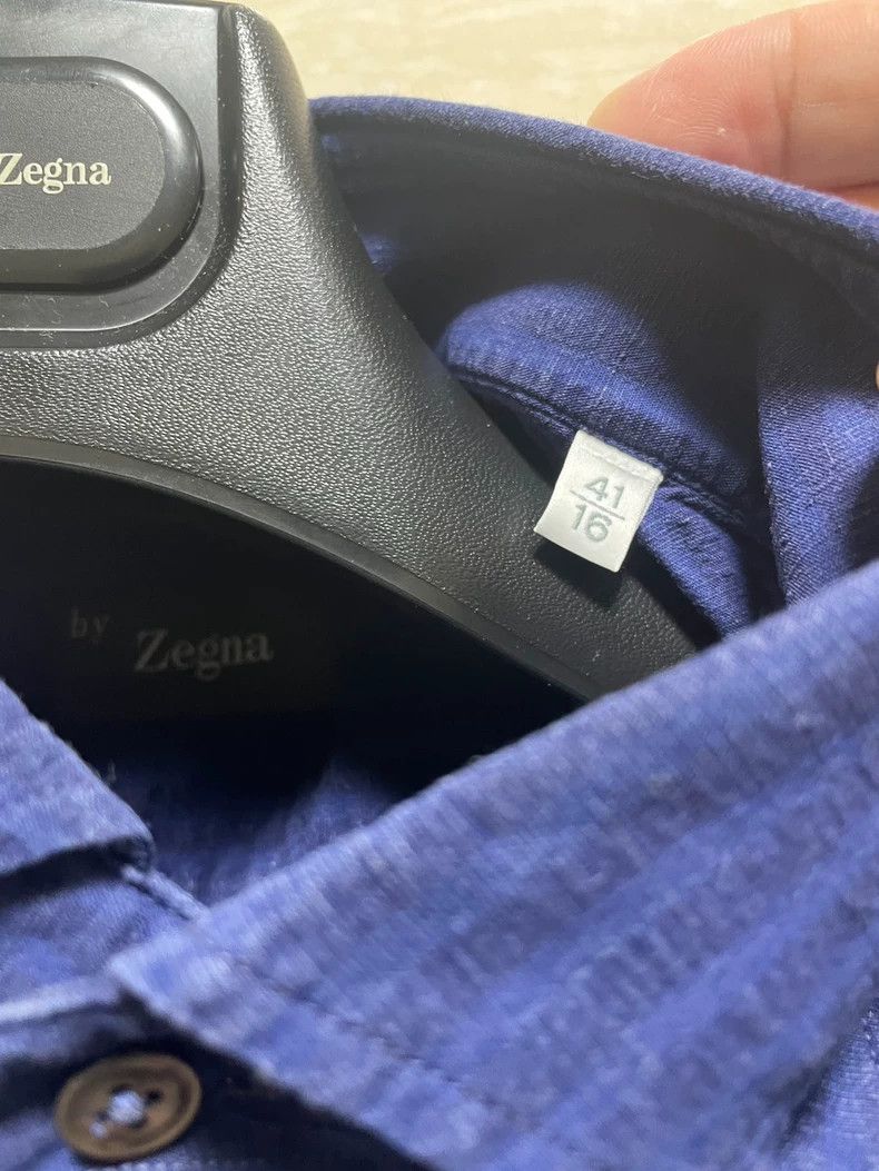 Ermenegildo Zegna Ermenegildo Zegna Long Sleeve Linen Shirt Size US M / EU 48-50 / 2 - 4 Thumbnail