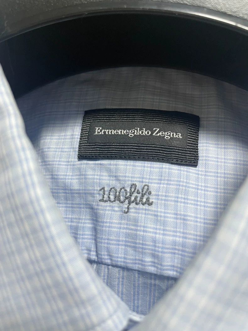 Ermenegildo Zegna Ermenegildo Zegna Long Sleeve Shirt 100 Fili Size US M / EU 48-50 / 2 - 3 Thumbnail