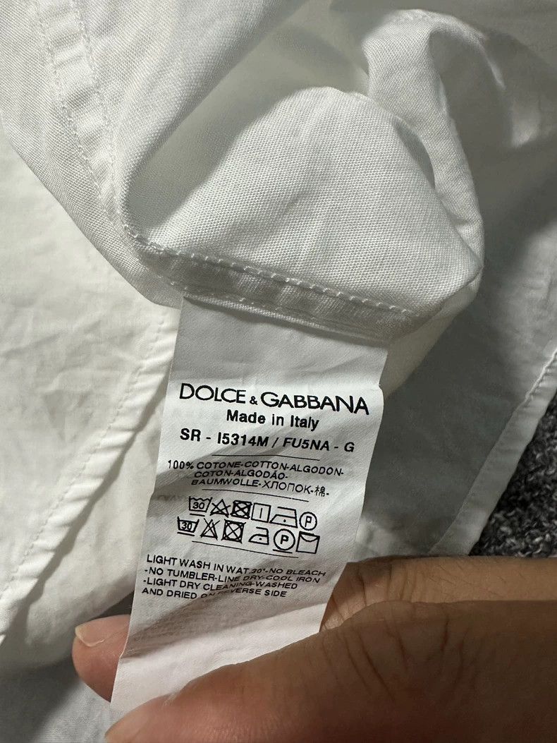 Dolce & Gabbana Men's White Long Sleeve Shirt Size 37 Size US M / EU 48-50 / 2 - 6 Thumbnail