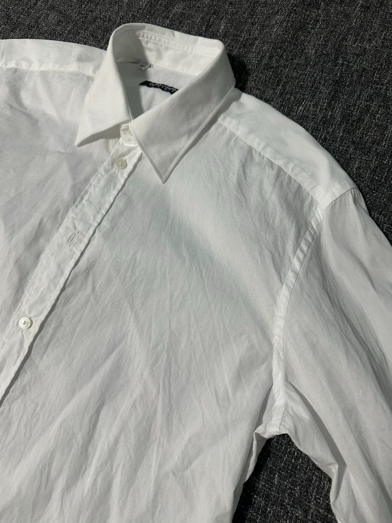 Dolce & Gabbana Men's White Long Sleeve Shirt Size 37 Size US M / EU 48-50 / 2 - 2 Thumbnail