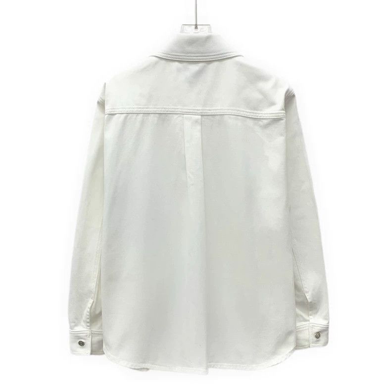 Loewe Loewe White Logo Cotton Long Sleeve Shirt Size US XS / EU 42 / 0 - 2 Thumbnail