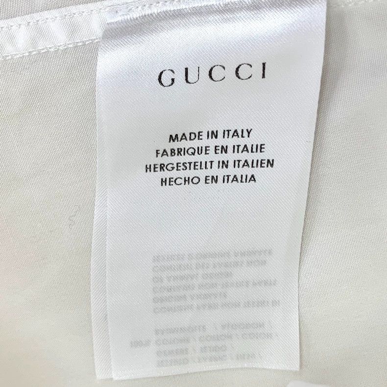 Gucci Gucci White Pocket Print Long Sleeve Shirt Size US M / EU 48-50 / 2 - 7 Thumbnail