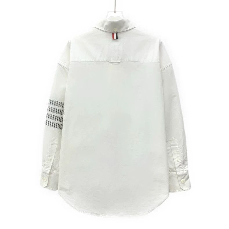 Thom Browne Thom Browne Classic White Long Sleeve Shirt Size US S / EU 44-46 / 1 - 2 Thumbnail