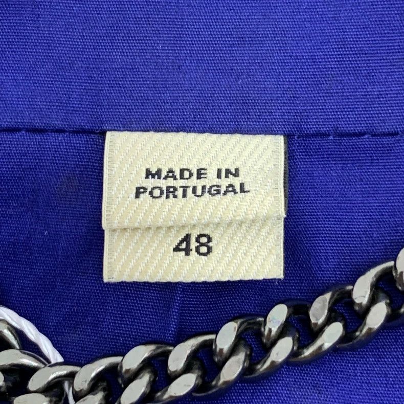 Burberry Burberry Blue Cotton Long Sleeve Blazer Size US M / EU 48-50 / 2 - 6 Thumbnail