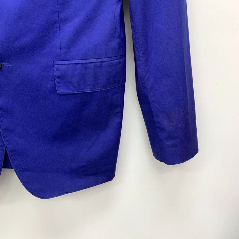Burberry Burberry Blue Cotton Long Sleeve Blazer Size US M / EU 48-50 / 2 - 4 Thumbnail