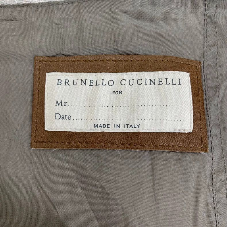 Brunello Cucinelli Brunello Cucinelli Brown Leather Zip Jacket Size US M / EU 48-50 / 2 - 6 Thumbnail