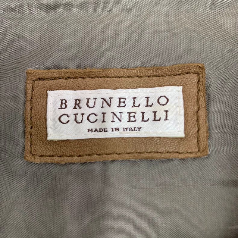 Brunello Cucinelli Brunello Cucinelli Brown Leather Zip Jacket Size US M / EU 48-50 / 2 - 5 Thumbnail