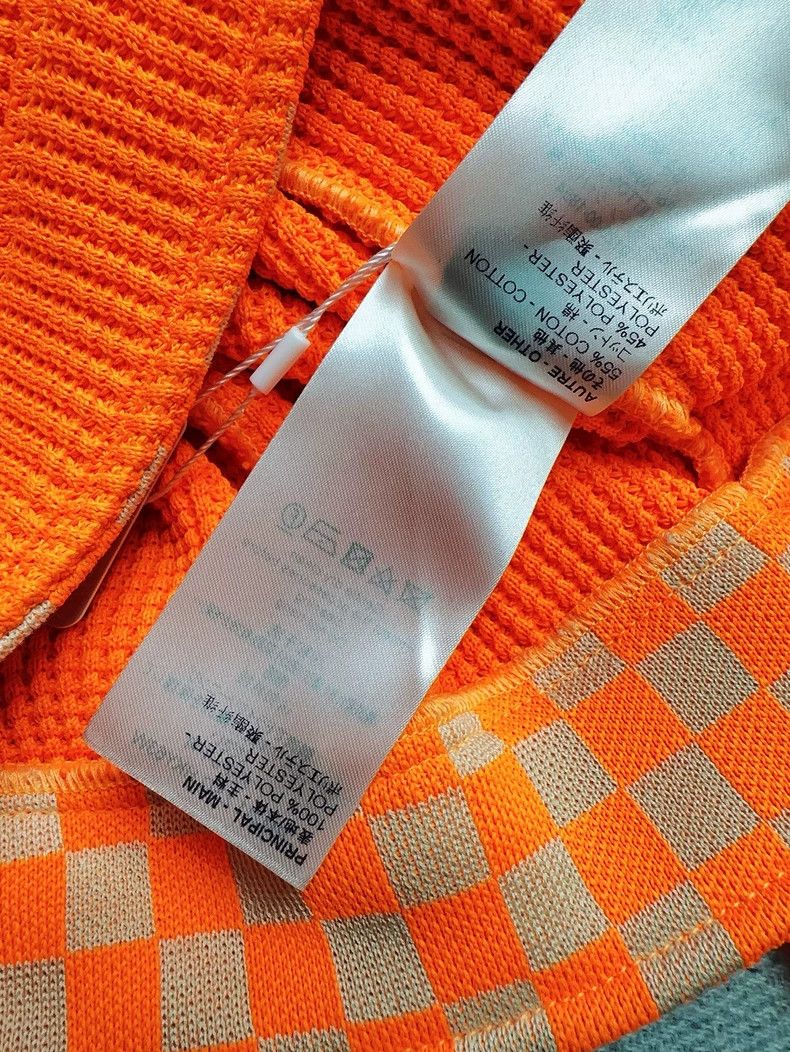 Louis Vuitton Orange Waffle Knit Jacket Size M Size US M / EU 48-50 / 2 - 6 Thumbnail