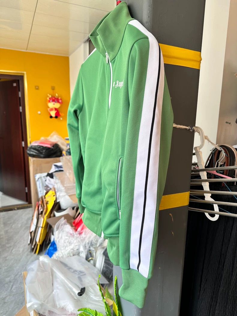 Palm Angels Palm Angels Classic Green Track Jacket Size US S / EU 44-46 / 1 - 3 Thumbnail