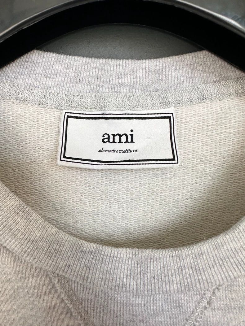 AMI Ami Paris Heart Graphic Gray Sweatshirt Size US M / EU 48-50 / 2 - 3 Thumbnail