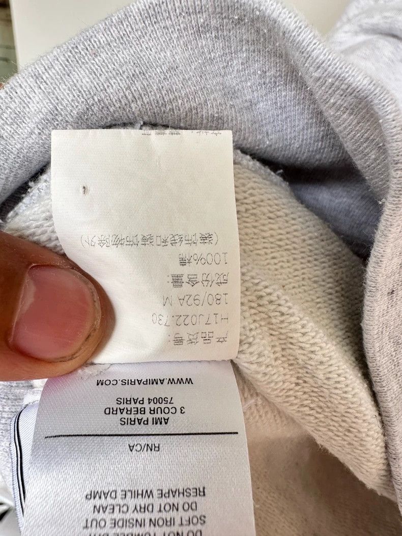 AMI Ami Paris Heart Graphic Gray Sweatshirt Size US M / EU 48-50 / 2 - 7 Thumbnail