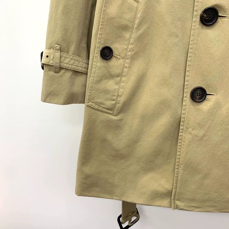 Burberry Burberry Brown Cotton Double Breasted Coat Size US XL / EU 56 / 4 - 4 Thumbnail