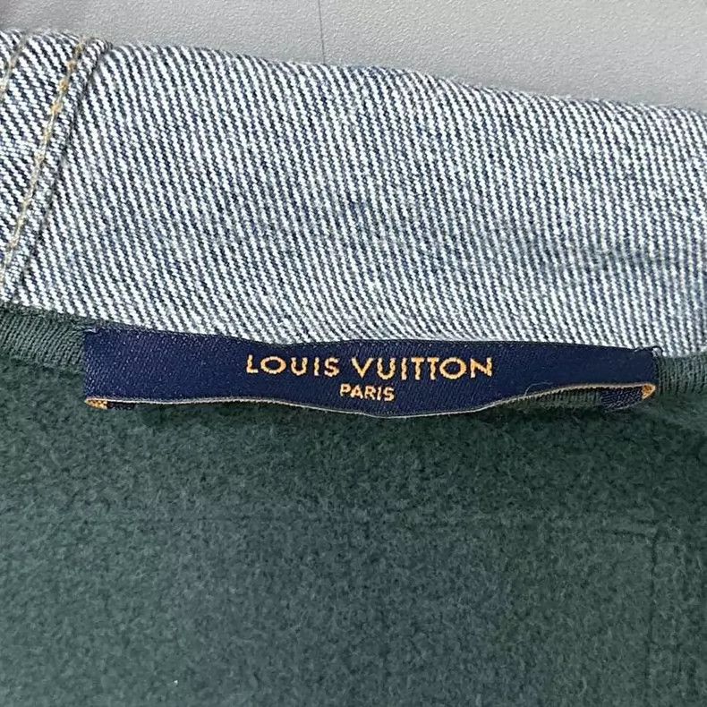 Louis Vuitton Louis Vuitton Denim Hoodie with Logo Size US XXL / EU 58 / 5 - 4 Thumbnail
