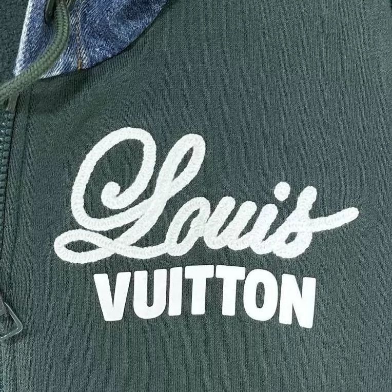 Louis Vuitton Louis Vuitton Denim Hoodie with Logo Size US XXL / EU 58 / 5 - 5 Thumbnail