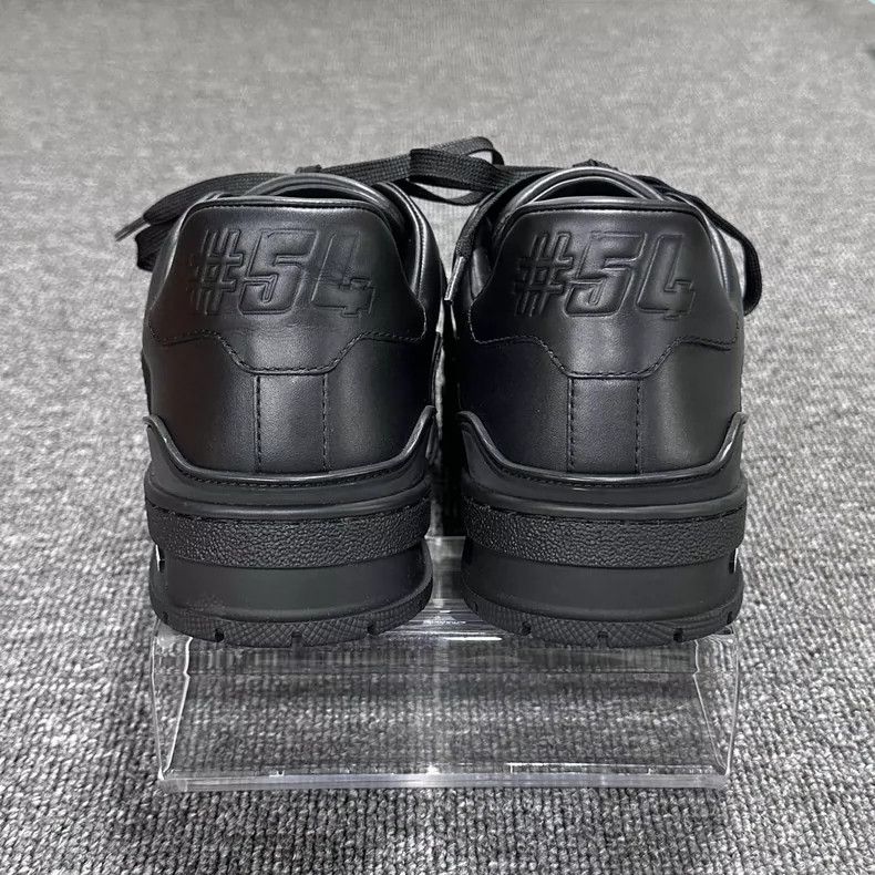 Miu Miu Black Leather Sneakers with Logo Design Size US 10 / EU 43 - 5 Thumbnail