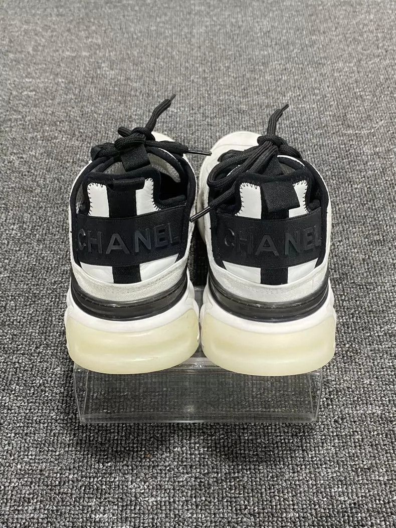 Chanel White Classic Logo Sports Sneakers Chanel Size US 8.5 / EU 41-42 - 5 Thumbnail